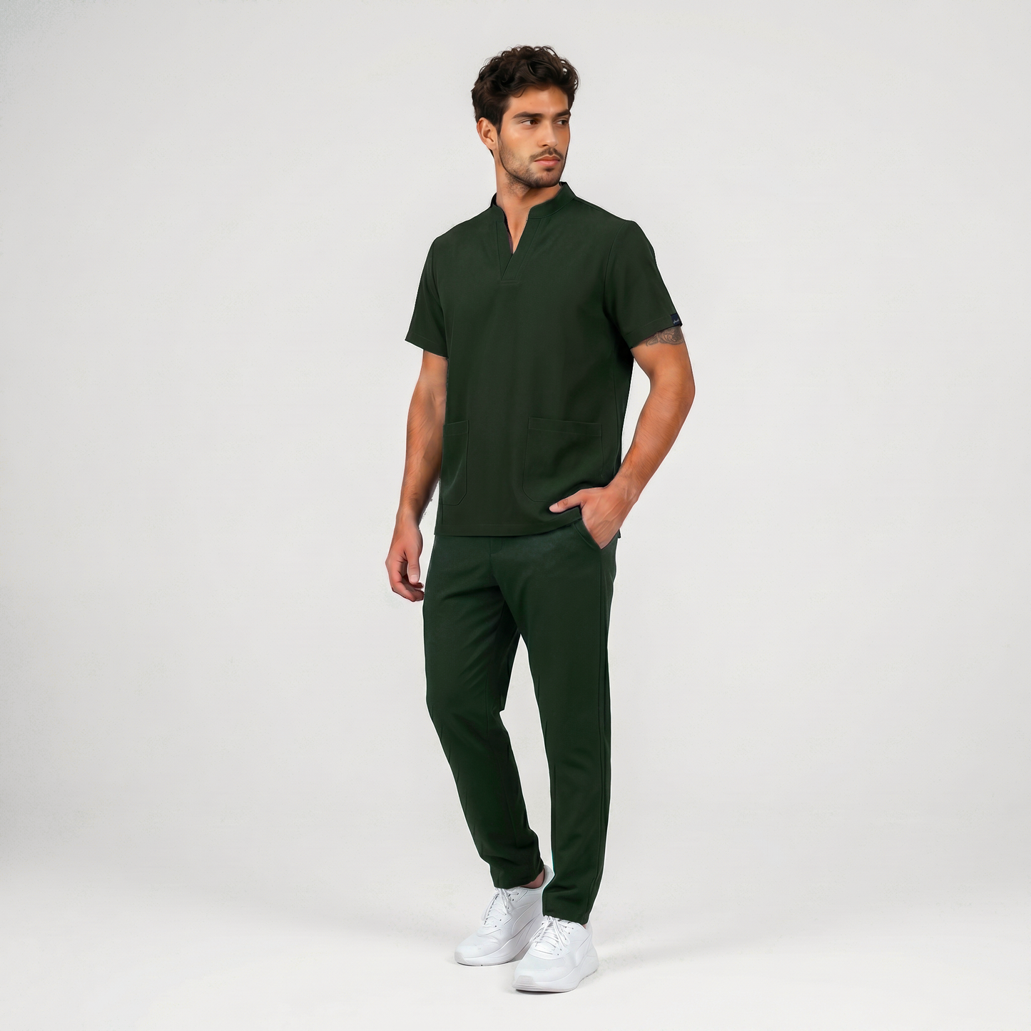 Olive Green Full Scrub