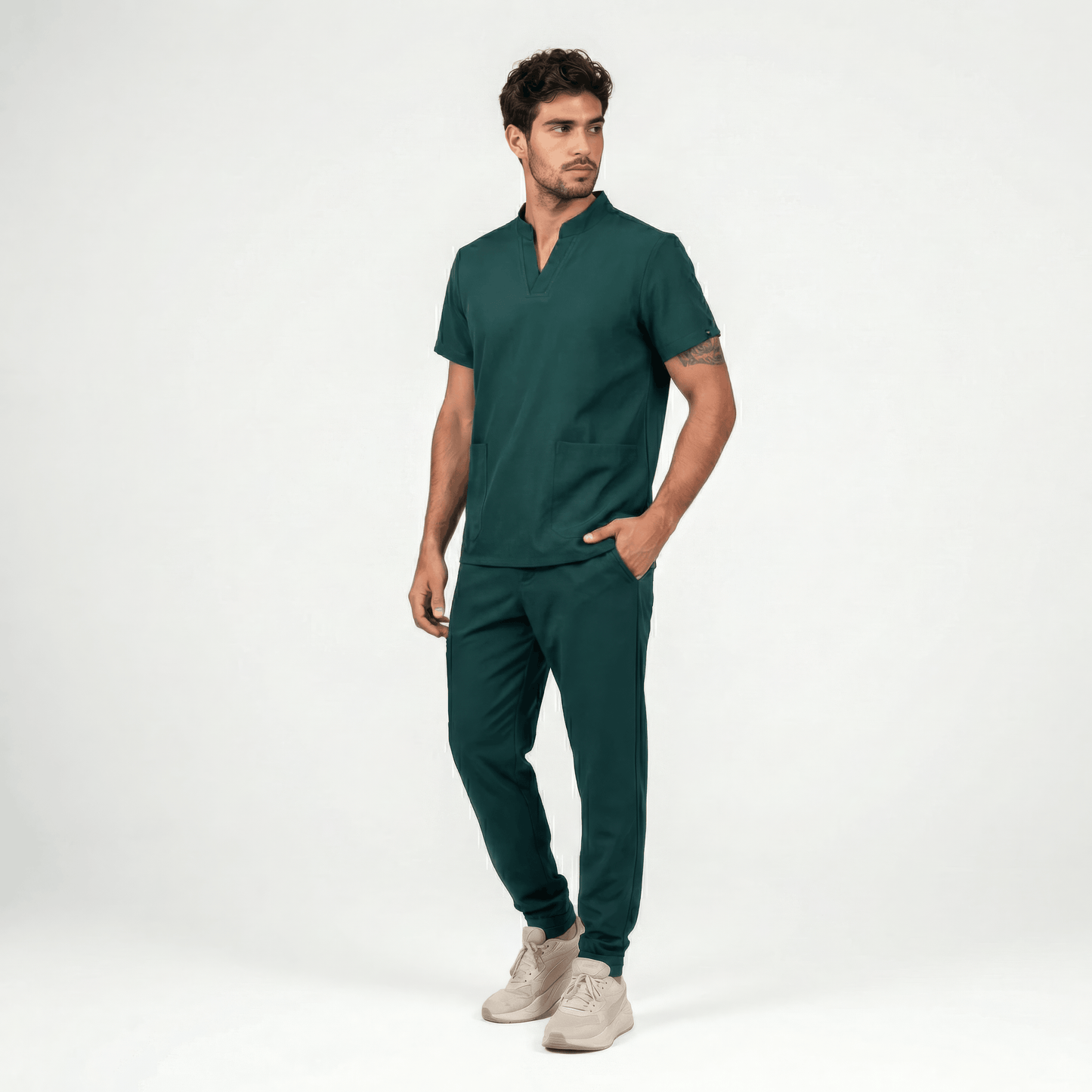 Forest Green Full Scrub