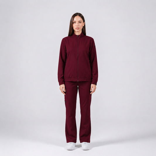 Deep Cherry Red Jacket