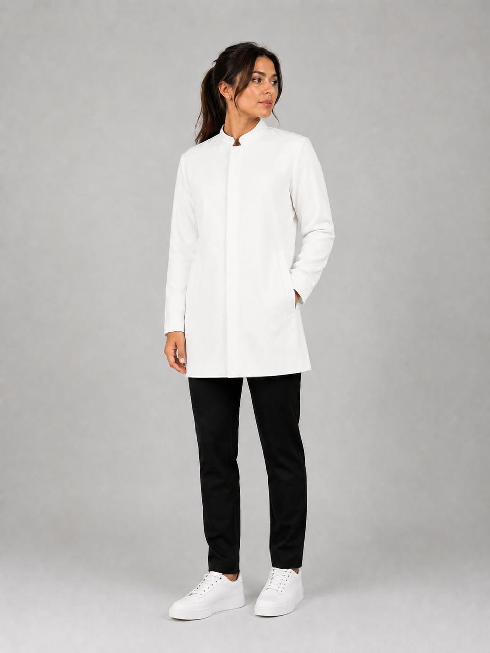 White Blazer Lab Coat