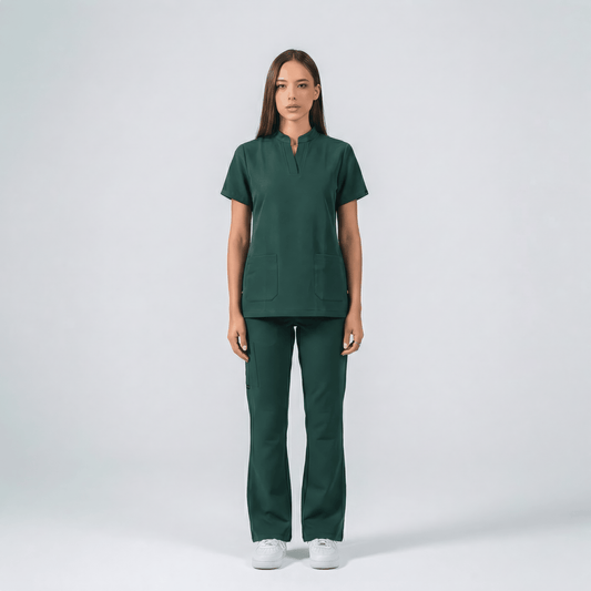 Forest Green Full Scrub