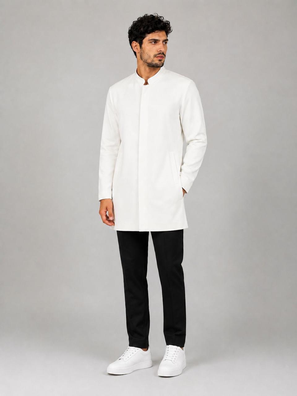 White Blazer Lab Coat