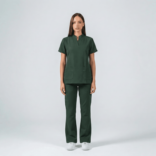 Olive Green Full Scrub
