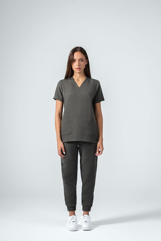 Olive Green Full Scrub